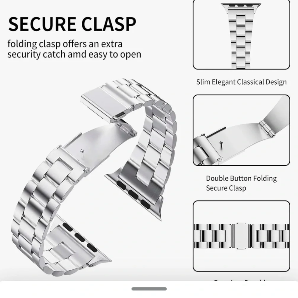 Fitlink Silver Smart Watch Band